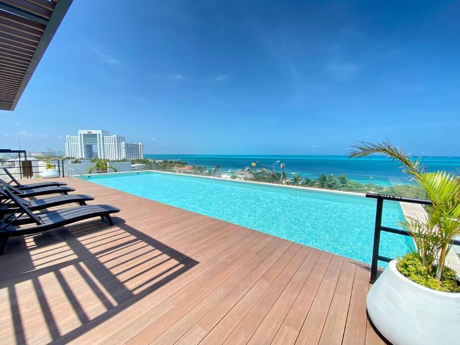 Panoramic Penthouse Appartement Cancún Buitenkant foto